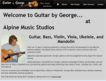 Tablet Screenshot of guitarbygeorge.com